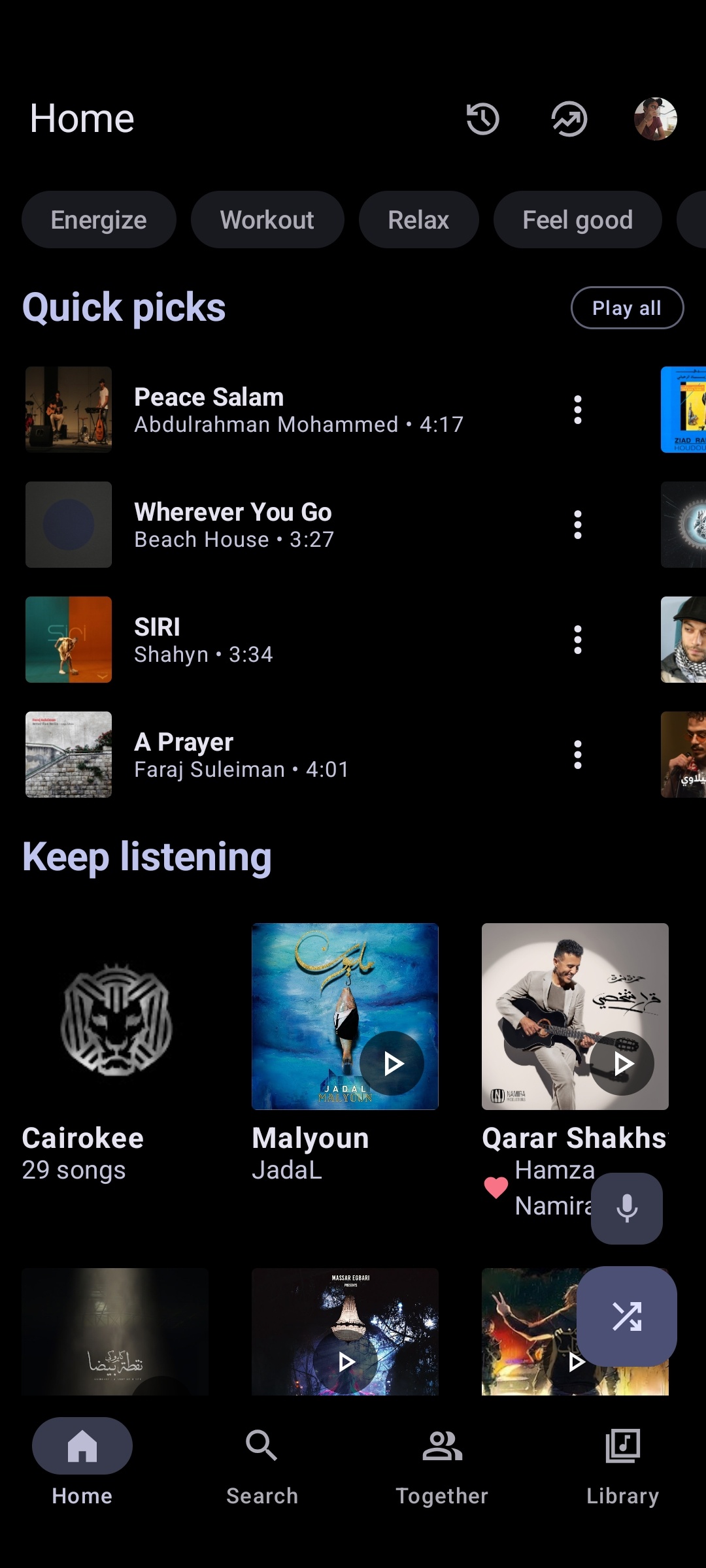 Metrolist APK - Home Feed